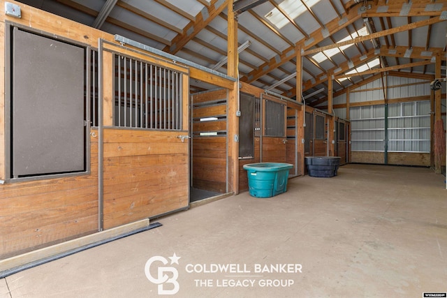 view of horse barn