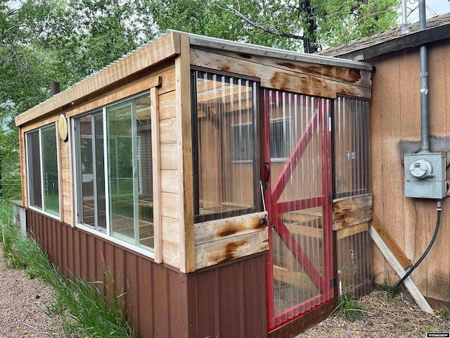 view of outbuilding