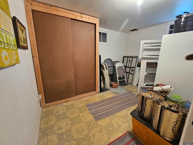 view of tiled bedroom