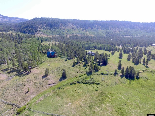 bird's eye view with a rural view