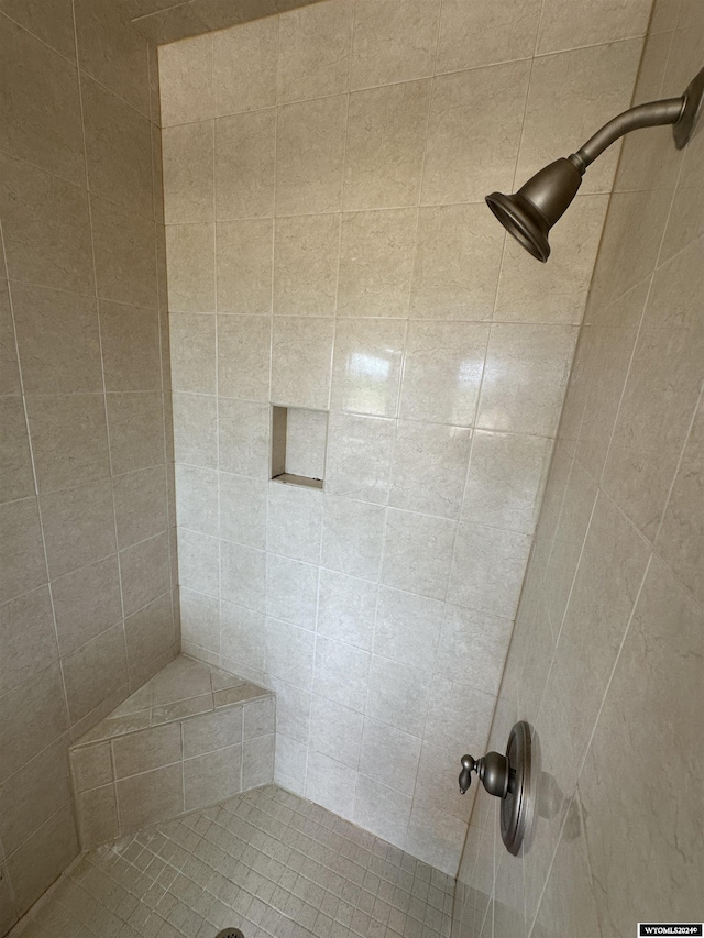 full bath with a tile shower