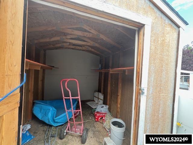 view of storage room