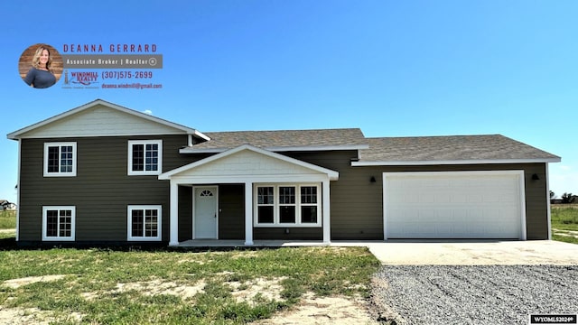 tri-level home with a garage