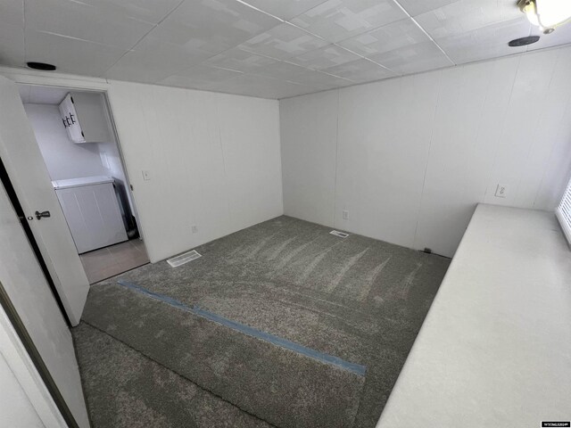 309 S Cherry, Pavillion, WY 82523 - carpeted empty room featuring washer / clothes dryer