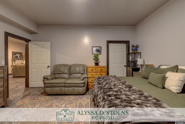 living room featuring hardwood / wood-style flooring