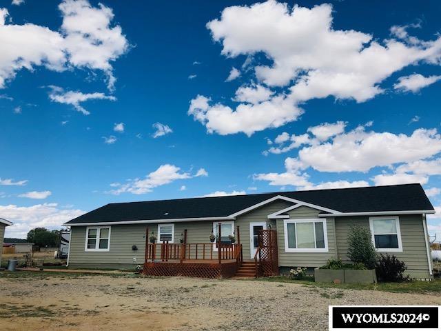 6 Sea Biscuit Dr, Farson, WY 82902 - view of front facade featuring a deck