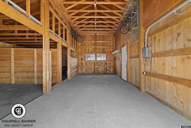 view of horse barn