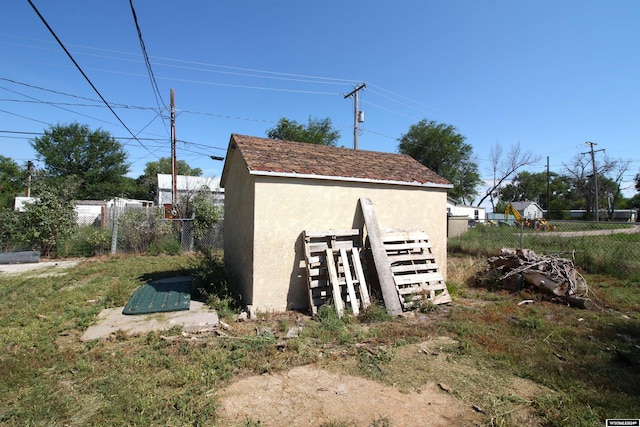213 10th Ave, Lyman, NE 69352 - view of outbuilding with fence