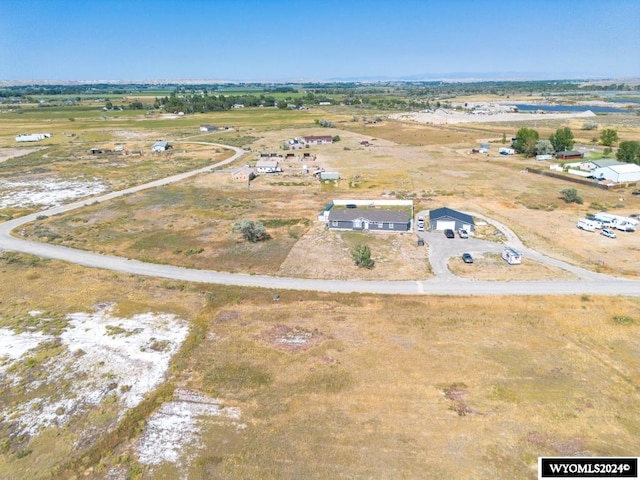 drone / aerial view featuring a rural view