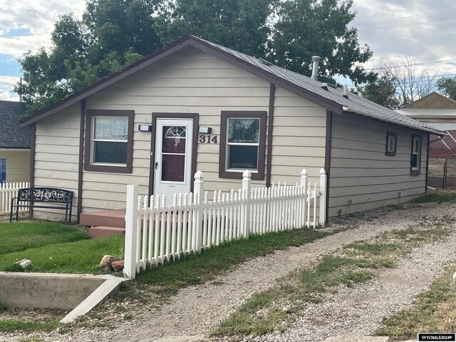 view of bungalow-style house