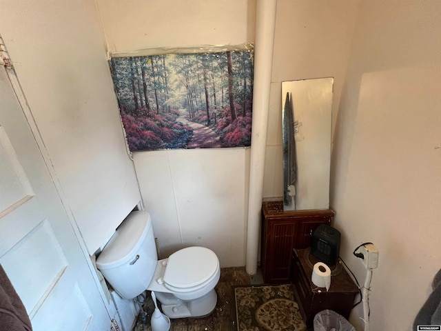 bathroom featuring toilet