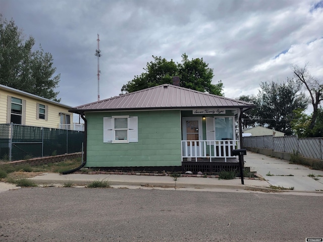 bungalow with covered porch