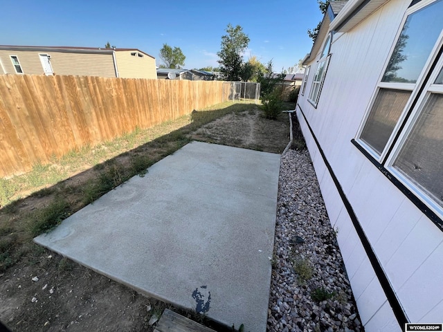 view of yard featuring a patio