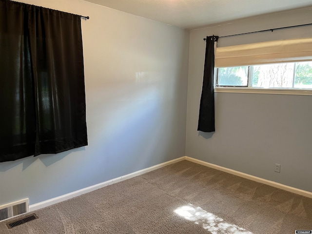 view of carpeted empty room