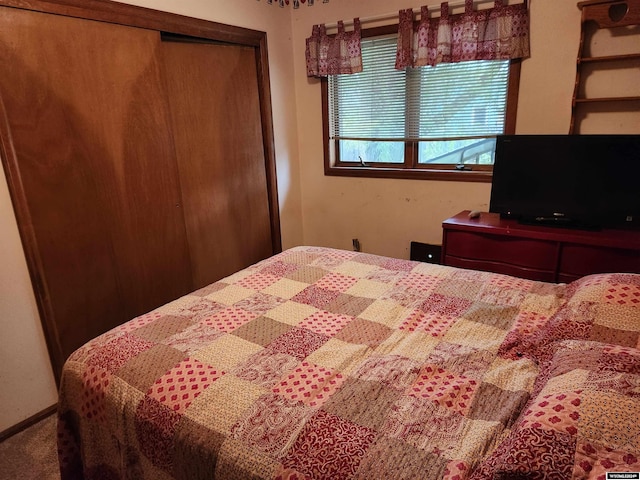 bedroom with a closet