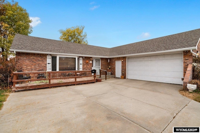 ranch-style house with a garage