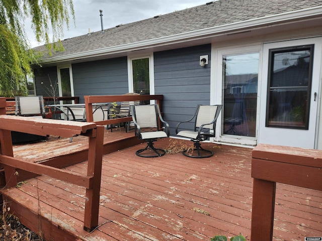 view of wooden terrace