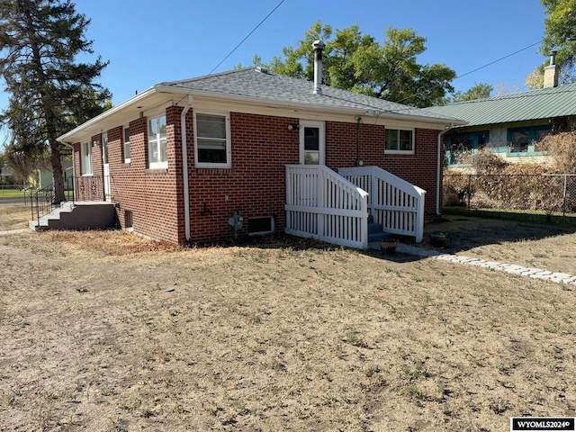 view of back of property