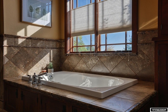 bathroom featuring a bathing tub