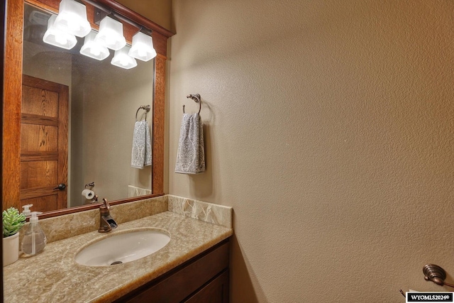 bathroom featuring vanity