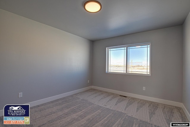 view of carpeted empty room