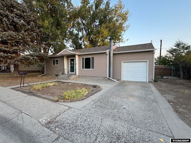 ranch-style house with a garage