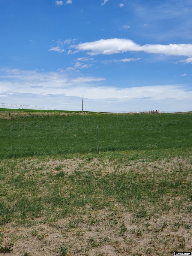 view of yard featuring a rural view