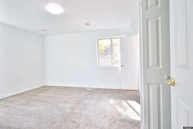 view of carpeted empty room