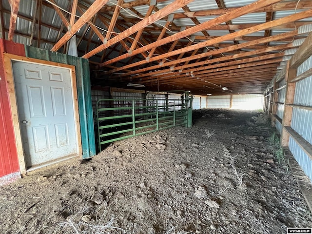 view of horse barn