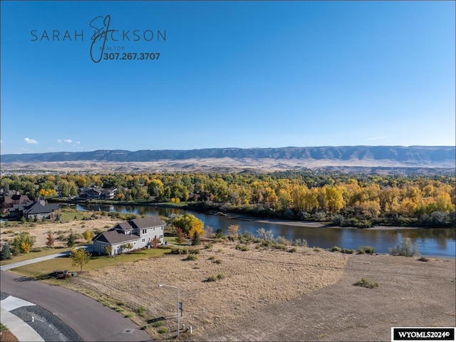 property view of water with a mountain view