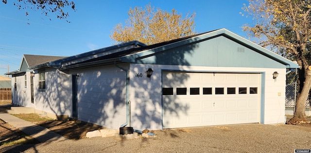 view of home's exterior featuring a garage