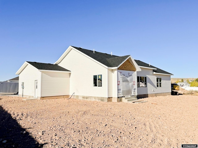 view of rear view of property