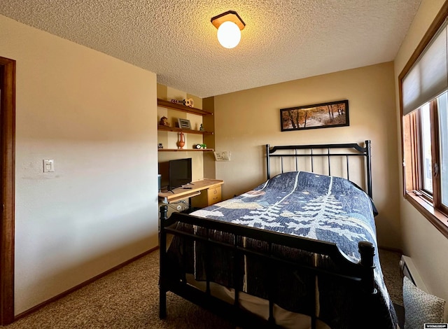 36 County Road 211, Riverside, WY 82325 - carpeted bedroom with a textured ceiling