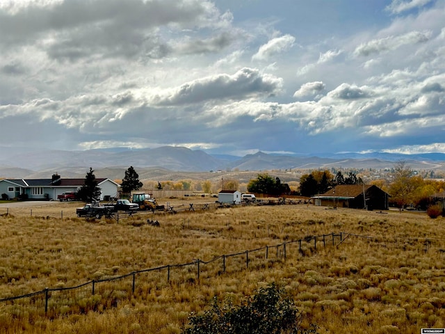 36 County Road 211, Riverside, WY 82325 - view of yard with a rural view and a mountain view