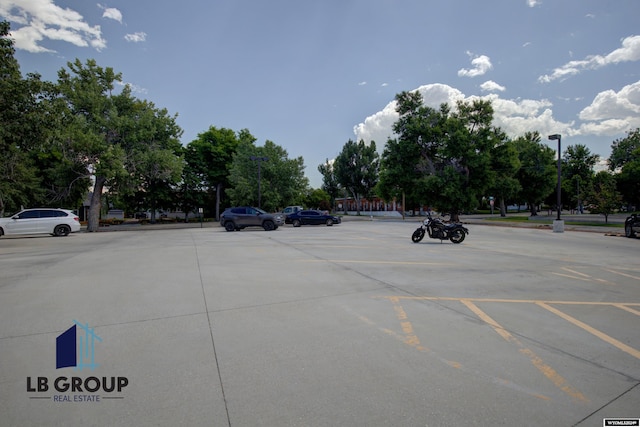 view of parking / parking lot