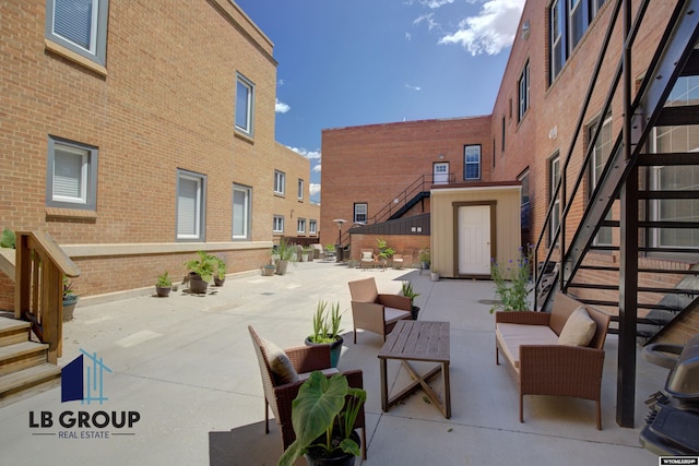 view of patio / terrace with outdoor lounge area