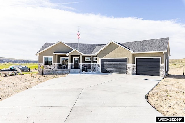 view of front of house featuring a garage