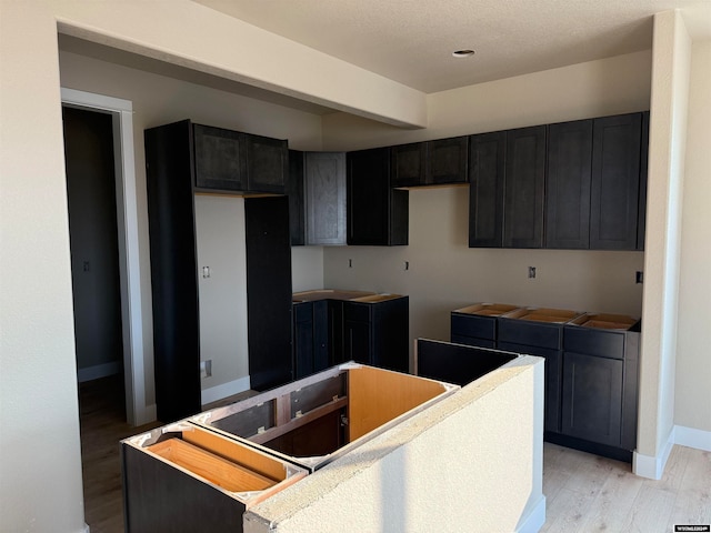 kitchen with light hardwood / wood-style flooring