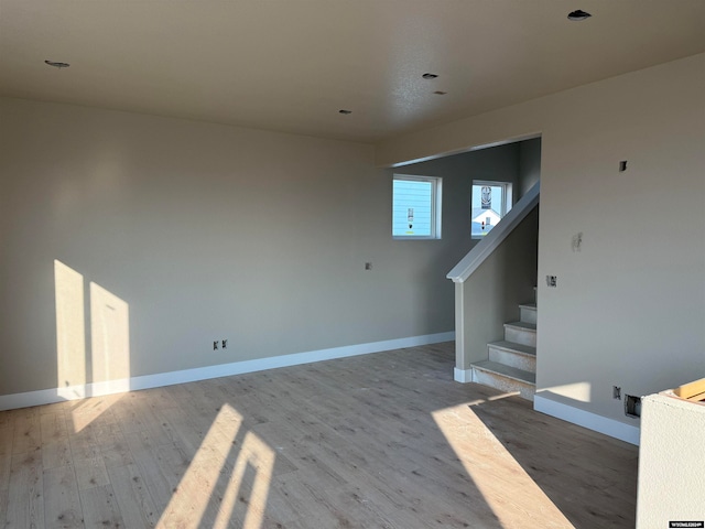 interior space featuring wood-type flooring