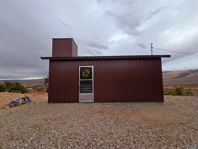 view of outdoor structure