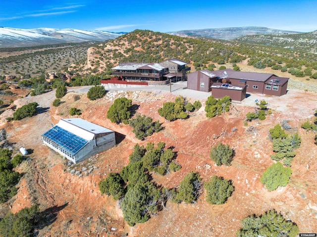 43 Red Cliff Dr, Lander, WY 82520 - birds eye view of property with a mountain view