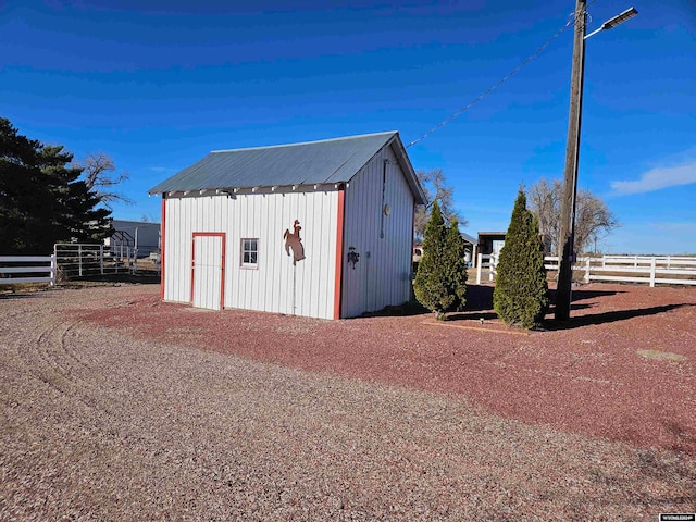 view of outdoor structure