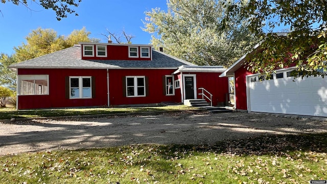 view of front of house featuring a garage