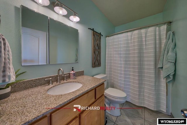 1559 Rd 13, Worland, WY 82401 - full bath with toilet, vanity, and curtained shower