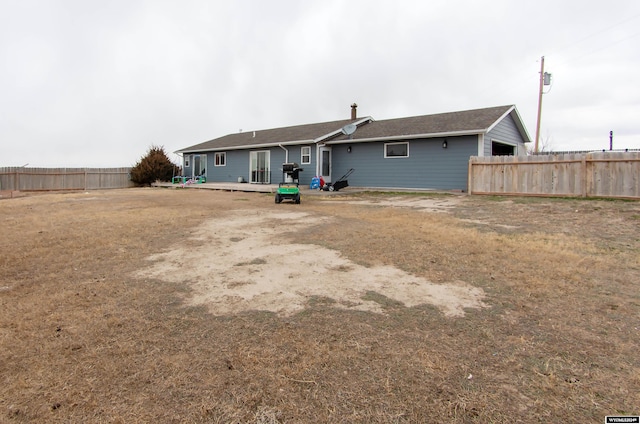 view of rear view of property