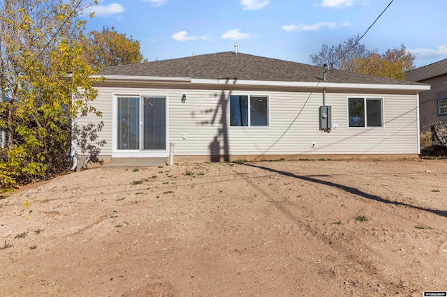 view of rear view of property