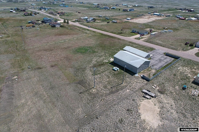 bird's eye view featuring a rural view