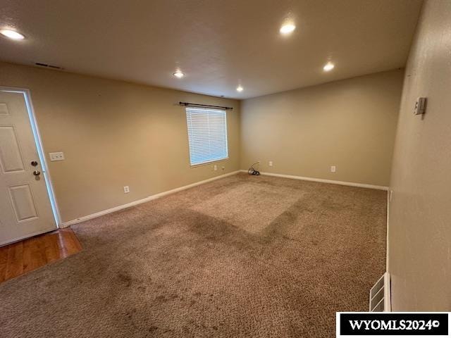 view of carpeted empty room