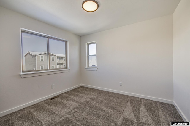 view of carpeted empty room