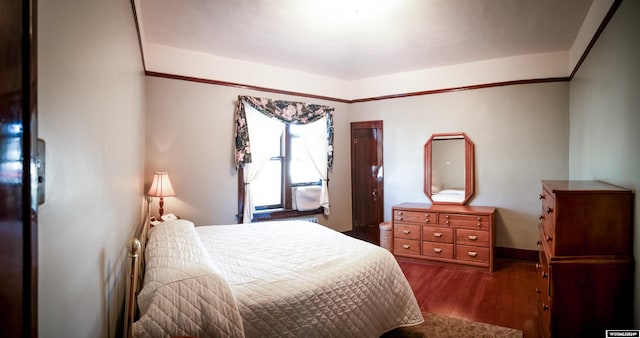 bedroom featuring hardwood / wood-style floors